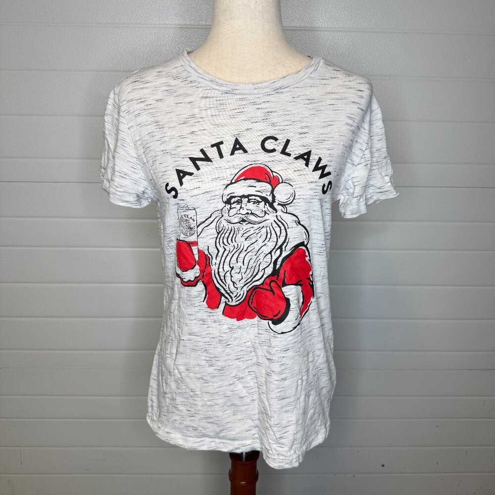 Santa Claws Graphic Holiday T-Shirt – Small